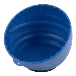 Magnetic Bowl Holder, Durable Plastic Magnetic Parts Tray, Adhesive Metal Surface Mount, Multi-Purpose Nut and Bolt Organizer, Power Tool Organizer, Tool Storage