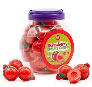 30 Count Strawberry Gummy Candy – Jam Filled | 19-Ounce Jar