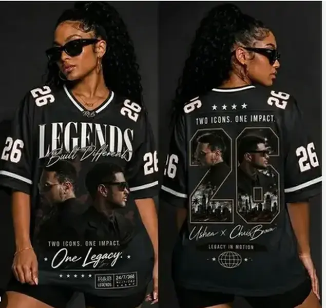 26 Legends Raymond Brown Football Jersey Shirt – R B Tour Hip Hop Graphic Tee, Unisex Streetwear Fan Jersey
