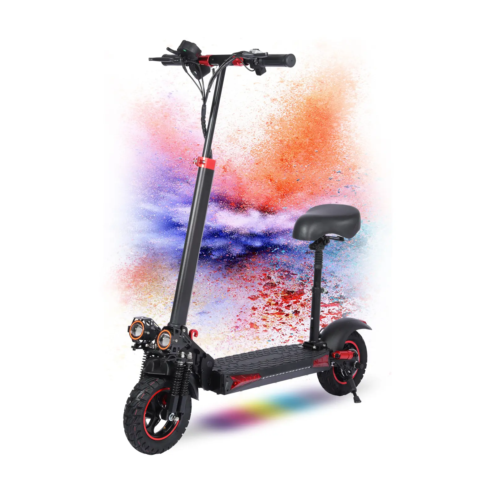 J11MAX Off-Road Folding Escooter for Adults, 1200W Motor with 34 MPH Fast Speed, 35 mi Long Range, Dual Suspension & IPX5 Waterproof, Fast Speed Scooter, Foldable
