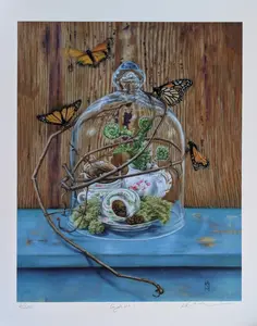 Captive #9 giclee print dimensions 10" x 12"