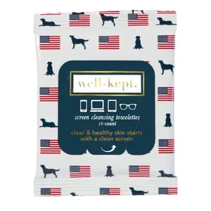 WELL-KEPT Screen Cleansing Towelettes - Old Glory