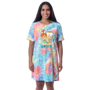 The Flintstones 1985 Womens' Pebbles Bamm-Bamm Nightgown Sleep Pajama