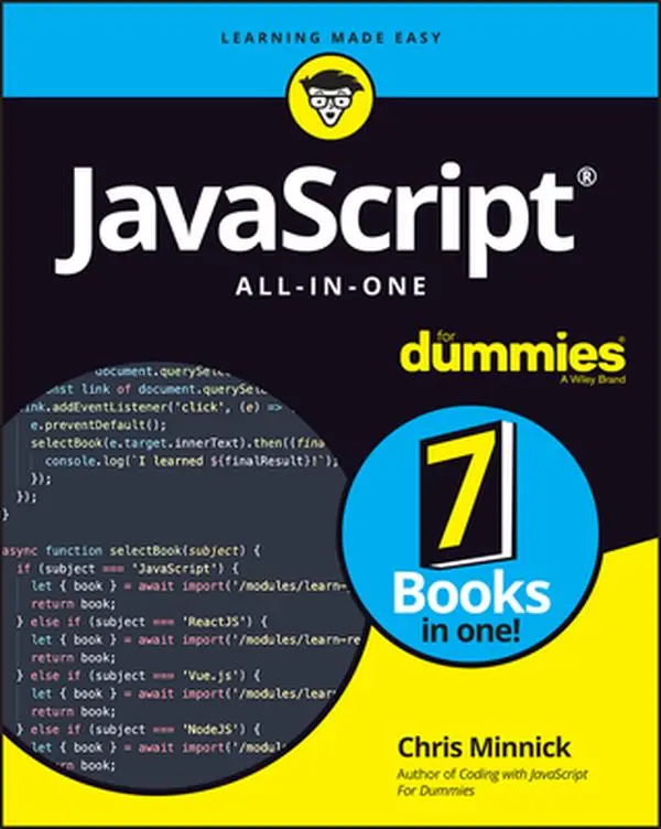 USED Book - JavaScript All-In-One for Dummies by Minnick, Chris (Paperback) - english