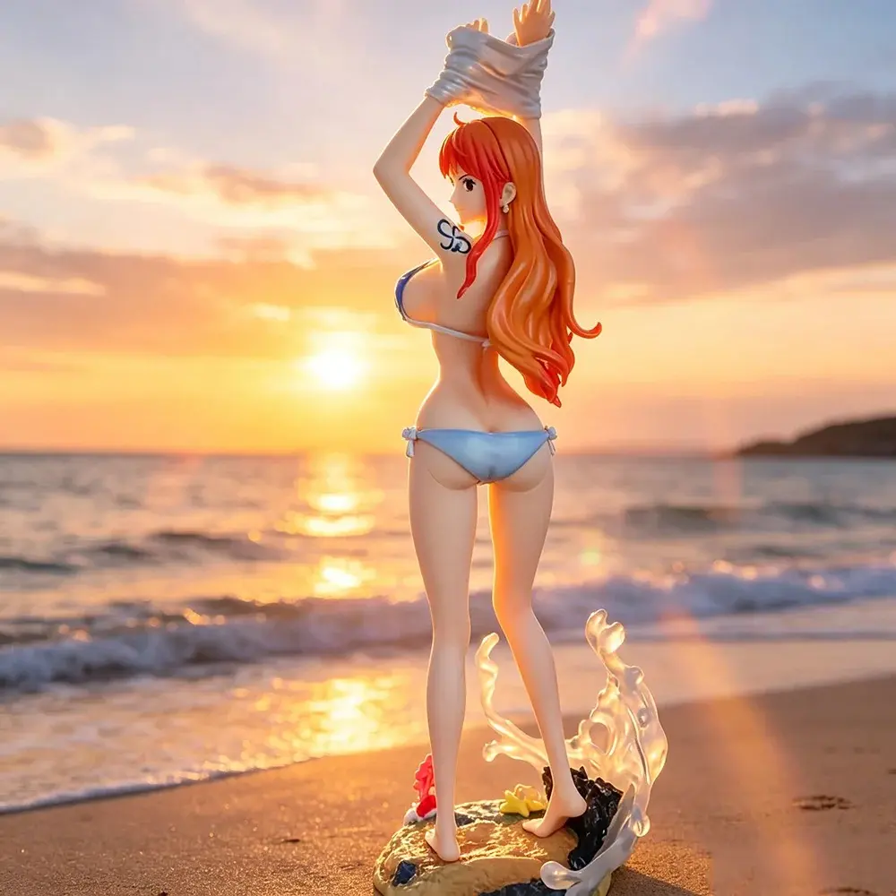 Anime Nami figure model, GK statue, collection display stand ornament