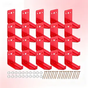 Universal Bracket 5-40 lb Fire Extinguisher Holder Wall Hook Hanger 20 Pack Heavy Duty Metal Mount Reusable Fire Extinguisher Mounting Bracket Wall Mount Bracket Fire Extinguisher Bracket