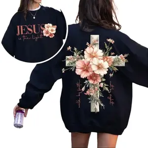 Jesus is the Light Floral Christian Shirt Motivational Quotes sweatshirt Bible Verse Floral Religious His Grace is Enough Religious Shirt, Bible Verses, Religion T