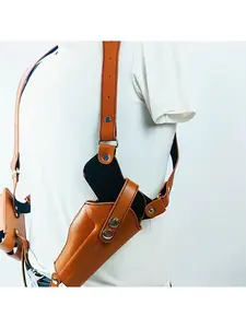 1 universal armpit G17 holster 92 outdoor concealed 1911 leather gun bag men's shoulder strap