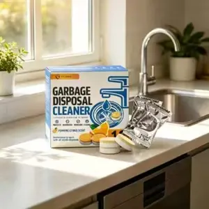 Kitchen Garbage Disposal Cleaner Tablets, Strong Degreaser Odor Remover, Citrus Scented Pipe Unblocker, Home Kitchen Sink Deodorizer