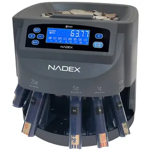 Nadex S540 Pro Coin Counter – Sorts & Wraps 300 Coins/Min, 48 Wrappers