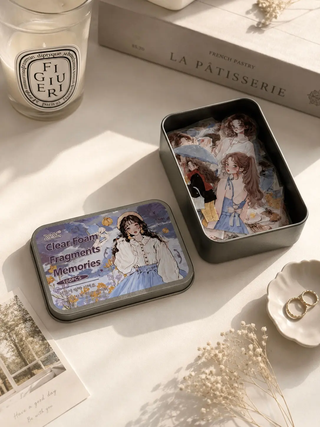 🩵 Blue Daydream Sticker Tin – 100 Pieces