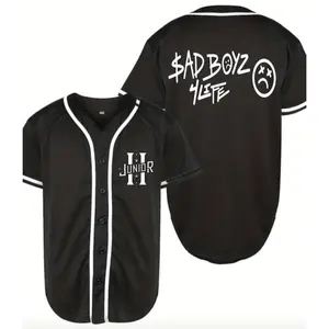 Junior H Sad Boys 4 Life Black Jersey - Hype Clothing Gift for Men