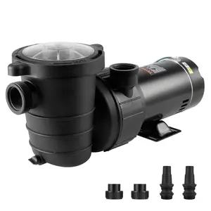VEVOR Above Ground Pool Pump, 1HP, 80 GPM Max. Flow Single Speed Swimming Pool Pump, 120V 3450 RPM 36 ft Max. Head Lift Pool Pump with Filter Basket, for Above Ground Pools Hot Tubs Spas, Tested to UL Standards
