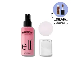 e.l.f. Power Grip Rosé Makeup Setting Spray, Cosmetic Long-Lasting Fixing Spray for Makeup Locking