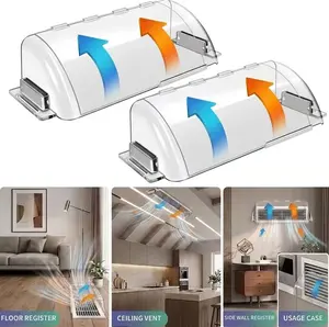 2 Pack Adjustable Air Vent Deflector 9"-15.5" Magnetic Floor Wall & Ceiling Vent Covers for Home AC Comfort tiktokshopspringglowup summervibes