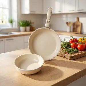 Detachable Handle Cookware Set, Durable Kitchen Utensils, Easy-To-Clean Cooking Tools, Perfect for Home Use, High-Quality Material