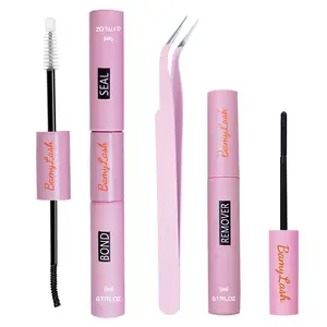 DIY cluster False Eeylashes Toll Set,include Bond Seal Remover Applicator,Easy DIY Cluster Lashes Extension At Home Tools, Cosmetic Accessories, Adhesive Seal Tweezers, Eyelash Extensions Kit