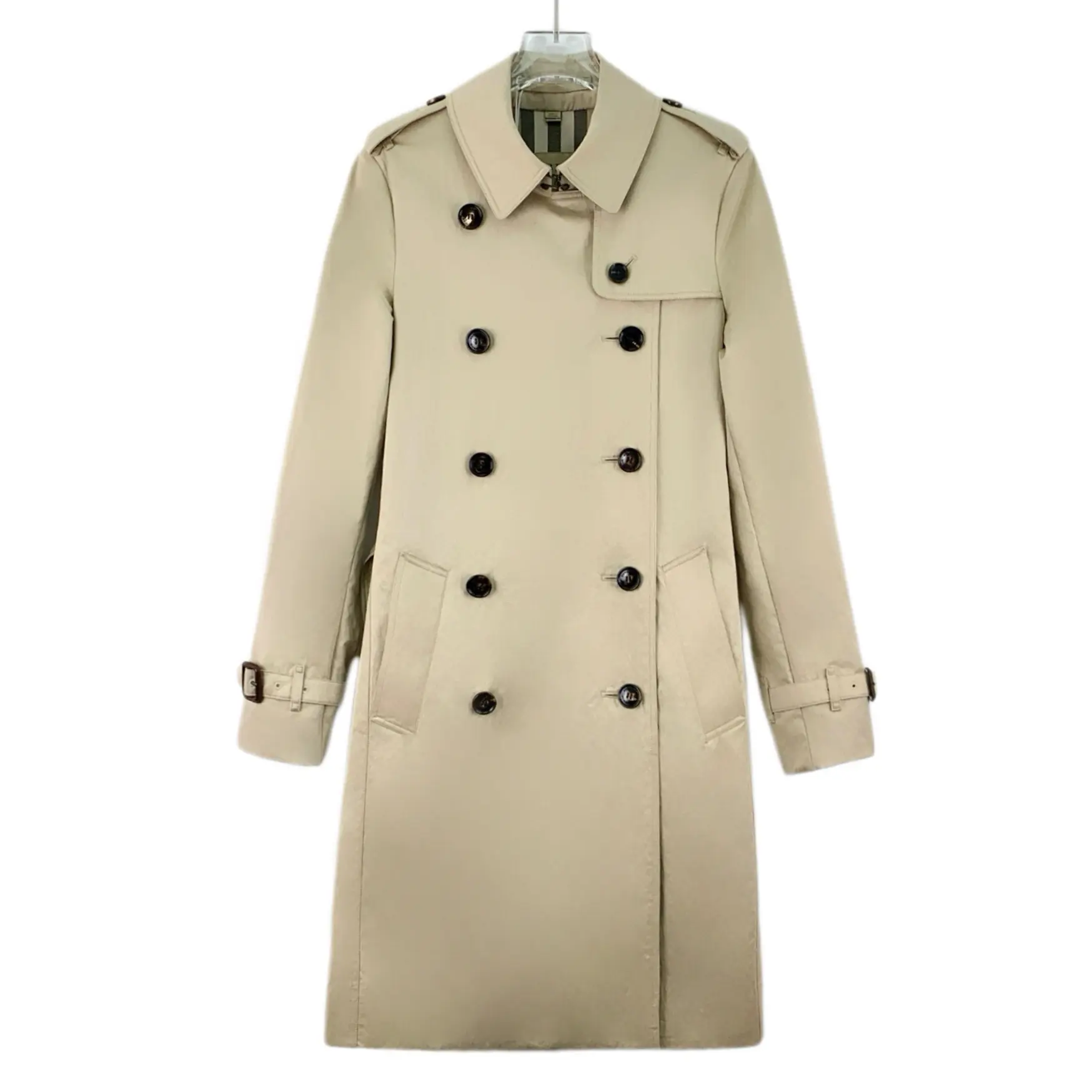 RDLT— Burberry Khaki Cotton Belted Trench Coat Size 34