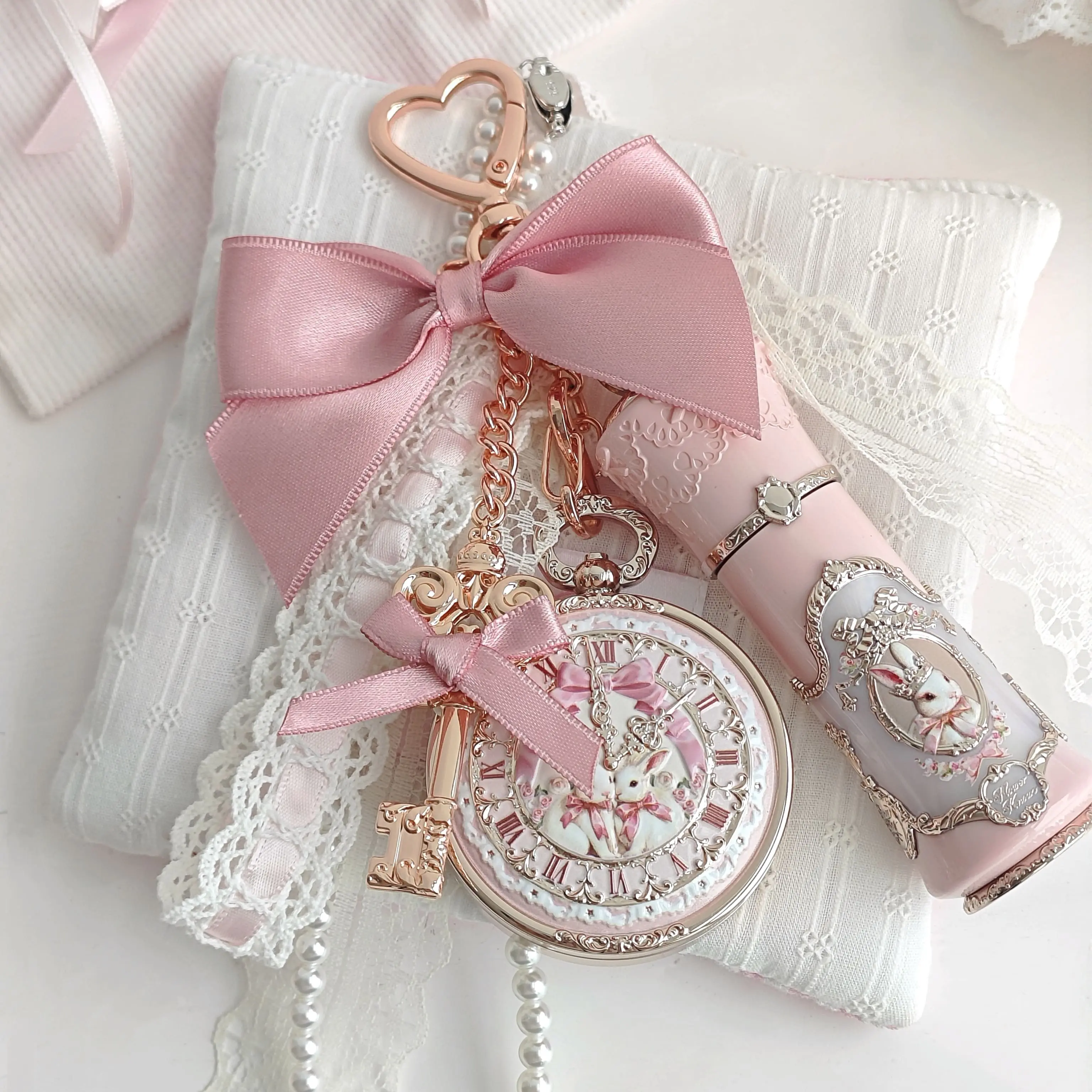 Flower Knows Bunny Garden Collection Lip Balm Charm, Adorable