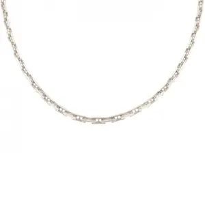 Pre-owned HERMÈS Sterling Silver 925 (Ag925) Small Leather Goods Hermes Heracles 925 Silver Necklace