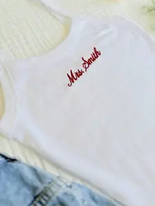 Mrs. Tank Top, Embroidered Tank, Bachelorette Outfit