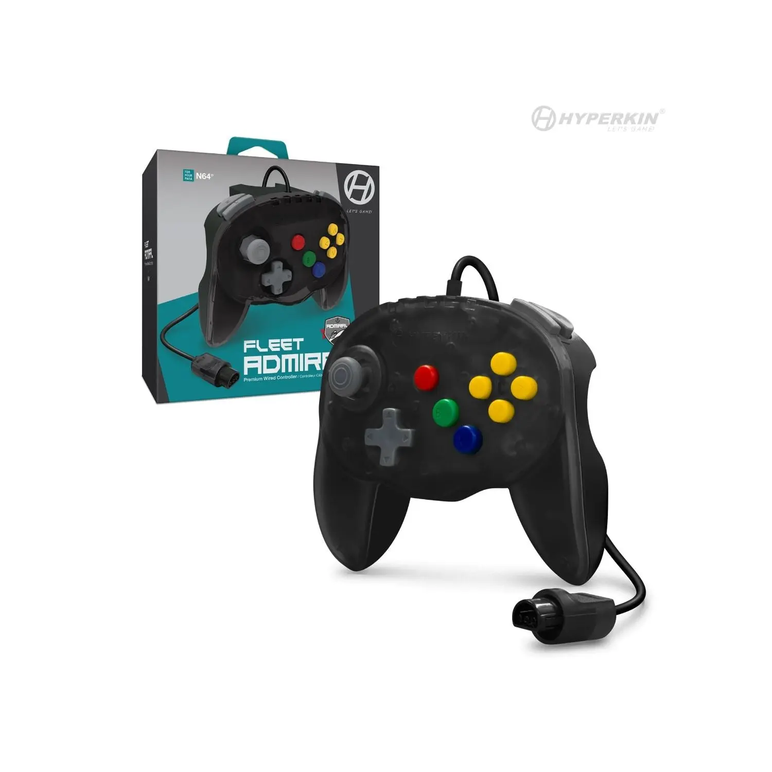 "Fleet Admiral" Premium Wired Controller for N64 "Fleet Admiral" Premium Wired Controller for N64