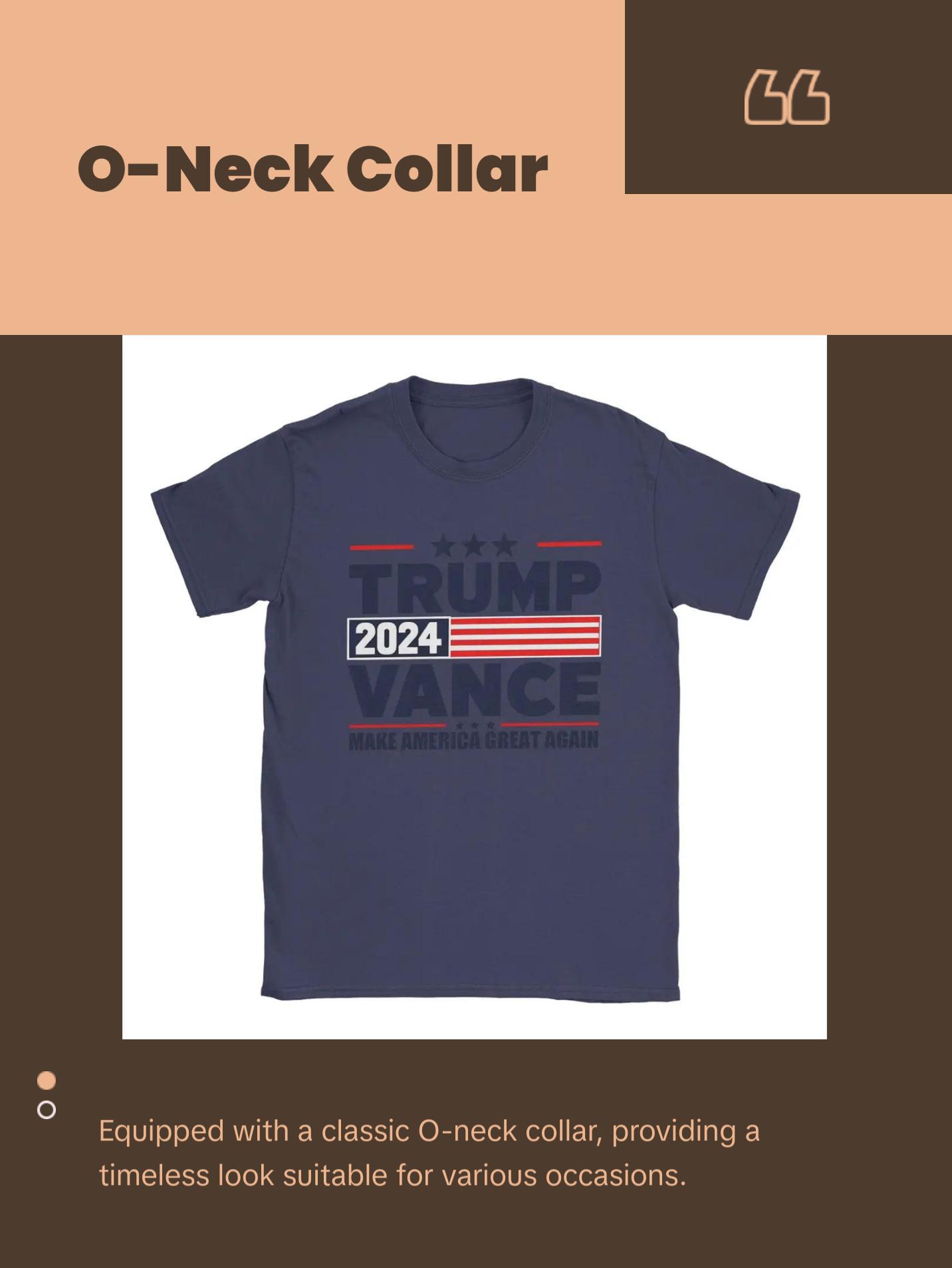 High Quality Vintage Cotton Trump  T-Shirts