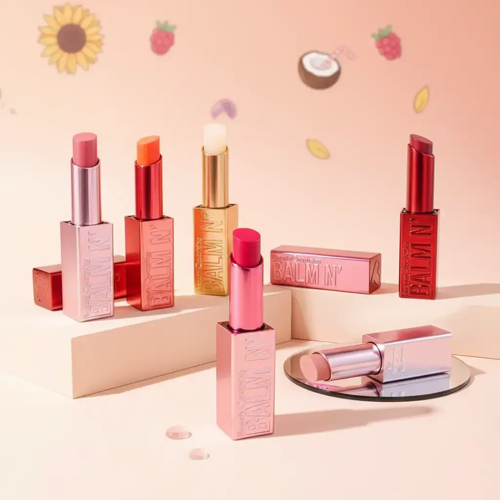 Lipstick Tint Sunflower Oil & Shea Butter Moisturizing Lip Care with a Natural Finish Fruit Punch & Coconut Scents for Adults, Cruelty Free, Raspberry, 1.4Oz, Moisturizer, Balm, Nourishing, Makeup, Hydrating, All Skin Types, Beauty Gloss Cosmetic Moisture