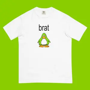 Brat Charlis S Xcx Merch, Brat Club Penguin T-Shirt, Brat Summer Tee, Gift for Club Penguin Fans tee tshirt tee shirt