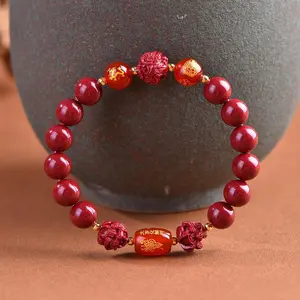 2026 Year of Horse Cinnabar Trinity Harmony Bracelet | Chinese Zodiac Amulet for Fortune, Evil-Protection & Luck | Unisex Essential for Birth Year, Daily Wear, perfect family gift | Must-Have Auspicious Jewelry