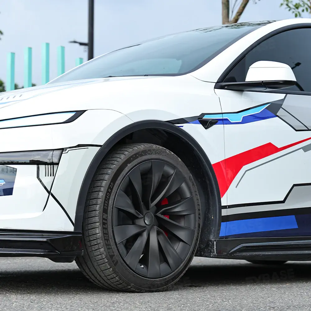 Wheel Covers for Tesla Model Y Juniper 20" Helix 2.0 Wheels Matte Black Hubcaps Rim Covers