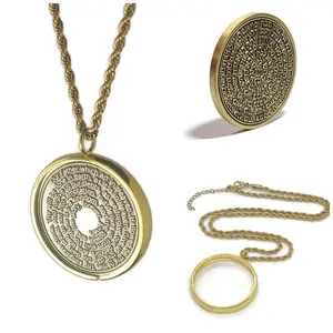 Our Father Prayer Necklace - Faith & Devotion Talisman Pendant with 72 Names of God