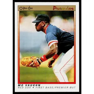 Mo Vaughn 1991 O-Pee-Chee Premier #124 Boston Red Sox