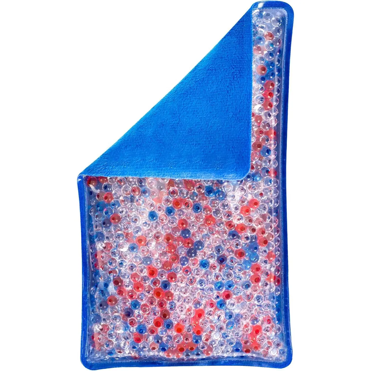 Hot/Cold Reusable Gel Bead Pack - Single Reusable Gel Bead in Clear Packaging Soothing circular  ice  pack  adults