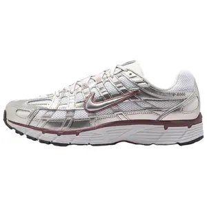 Nike Wmns P-6000 White Metallic Silver Mauve Women's Lightweight Running Shoes with Breathable Mesh Upper & Responsive Cushioning for All Seasons