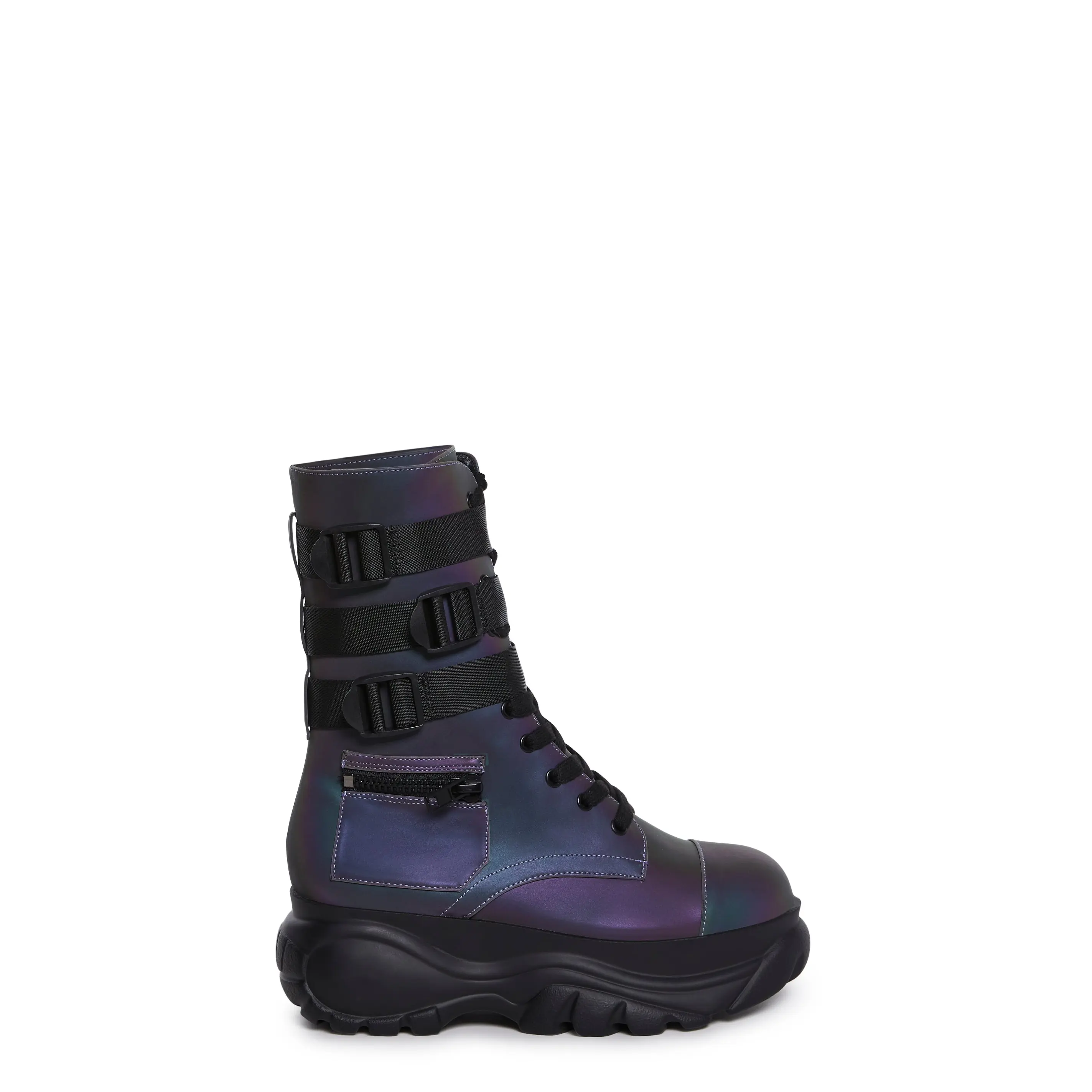 Mad Hustle Pocket Combat Boots - Reflective