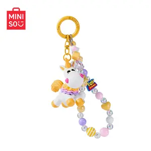 MINISO Keychain Pendant, Cute Plush Doll Bag Charm, Adorable Pony & Stitch Figurine Ornament, Portable Cartoon Bag Accessory, Fashion Lovely Collectible Decoration Gift for Girls Fans Daily Outdoor Casual Use#Summervibes