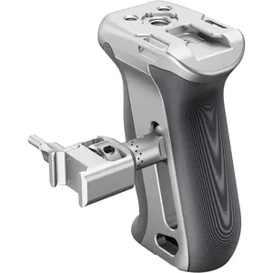 Quick Release NATO Side Handle,  Camera Side Handgrip with NATO Clamp, Nonslip Grip, Cold Shoe, 1/4" & 3/8" Thread for ARRI, Compatible with SmallRig Camera Cage, CA130