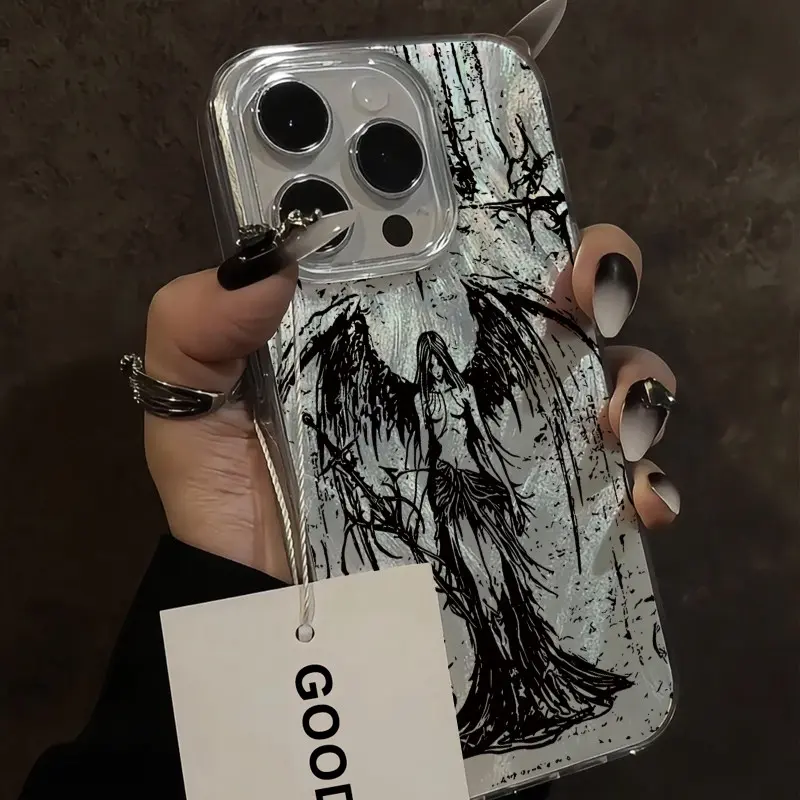 Drop-resistant TPU phone case, sturdy and durable. Compatible with iPhone 11, 12, 13, 14, 15, 16, 17 Pro, Plus, Pro Max, Air, as well as Samsung, Honor, and OPPO models.