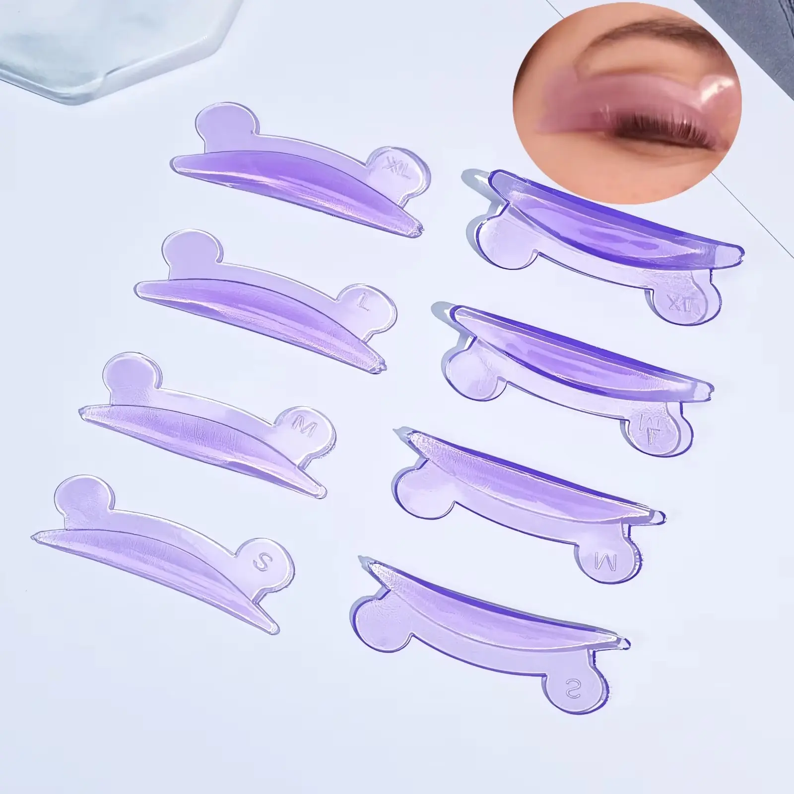 4Pairs Eyelash Lifting Kit Silicone lamination Pad Reusable Eyelash Perm Rods 3D Eyelash Curler Makeup Tool Cosmetics Accessories Tools Beauty Tools Set
