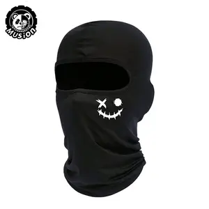 Unisex Mulsion Balaclava Face Mask, Breathable Fashion Print Full-Face Cover, Windproof Sun Protection Multi-Functional Outdoor Hat, Outdoor Sports Mask, Motorcycle Mask