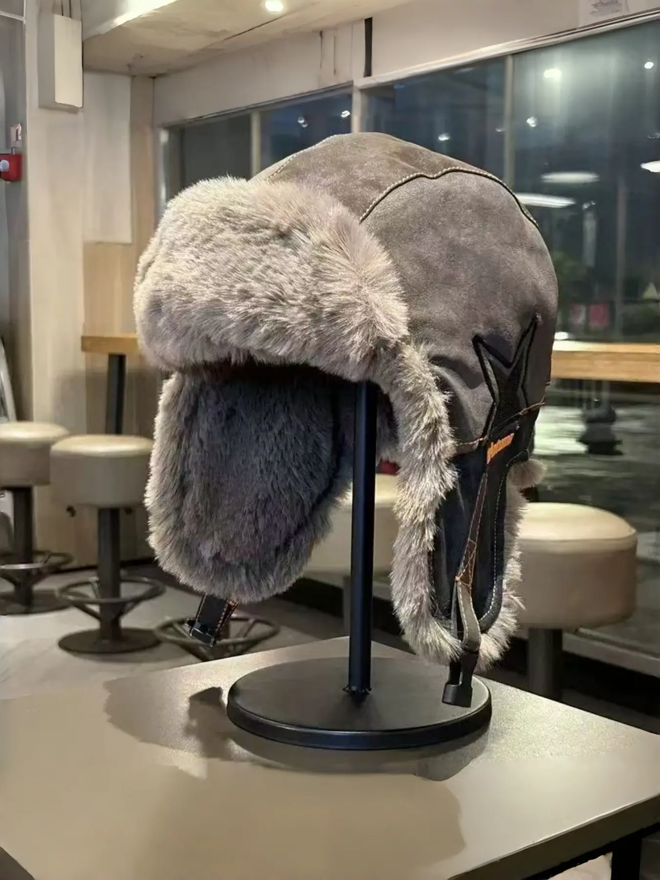 Winter Fleece Lined Thickened Warm Cycling Soft Top Hat, Northeast Outdoor Windproof Ski Ear Protection, Unisex Casual Daily Wear