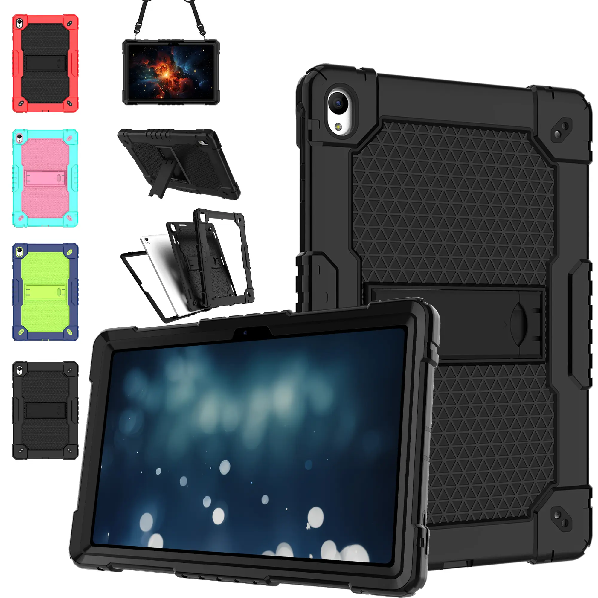 Doemoil for Onn 8 inch Tablet Case 2024 Model Built Strap Kickstand + Screen Protector