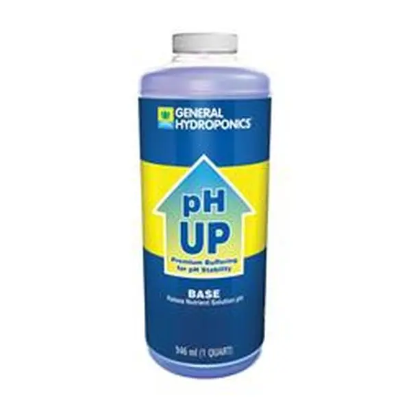 General Hydroponics 7638158 1 qt. pH Up Base Nutrient Solution - Pack of 12