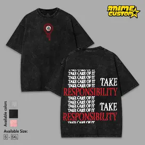 Mouthwashing Take Responsibility Horror Game 2 sided Printed Unisex Washed TShirt, Graphic Tee, Game Lover graphic tees game merch Cotton shirts back school Streetwear Top
