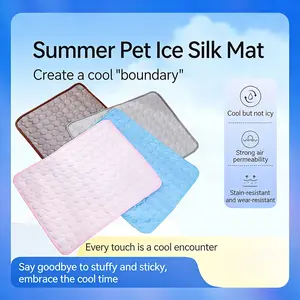 Summer Cooling Mat & Sleeping Pad, Water Absorption Top, Safe Materials, Easy Carry, Ez Clean, Washable, Breathable, Portable for Pets
