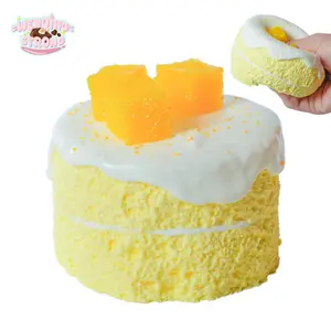 [WenQing Taba Squishy] Handmade Taba Squishy Toys/Mango Cake Squishy Toys Full silicone reborn squishy, fidget toys, Taba Squishy, Mango Cake 202g, Gifts for Girls and Boys