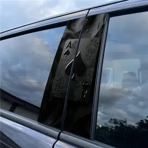 Spades A Car Stickers - Durable Plastic B-Pillar Protective Stickers, Caraccessory, Universal Car Sticker