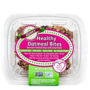 Alyssa’s Oatmeal Bites ⎸ Gluten Free Cookies, Healthy Snacks from The Bakery ⎸ Sugar Free Soft Cookies, Low Carb, Keto Protein Snacks ⎸ Gluten Free Snacks for Kids ⎸ 8 Cookies per Box, 1 Pack