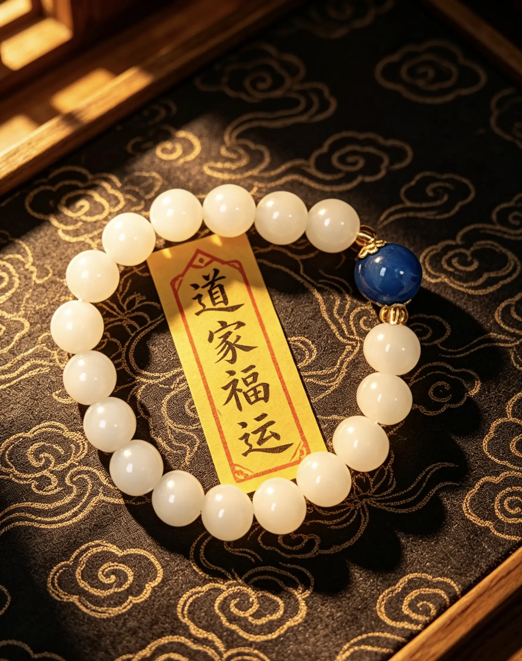 Classic White Jade Bracelet with Polished Rounded Beads, A Unisex Taoist Guardian Amulet for Meditation and Positive Energy, Oriental Charm Accessory, Classic Accessory, Daily Accessory